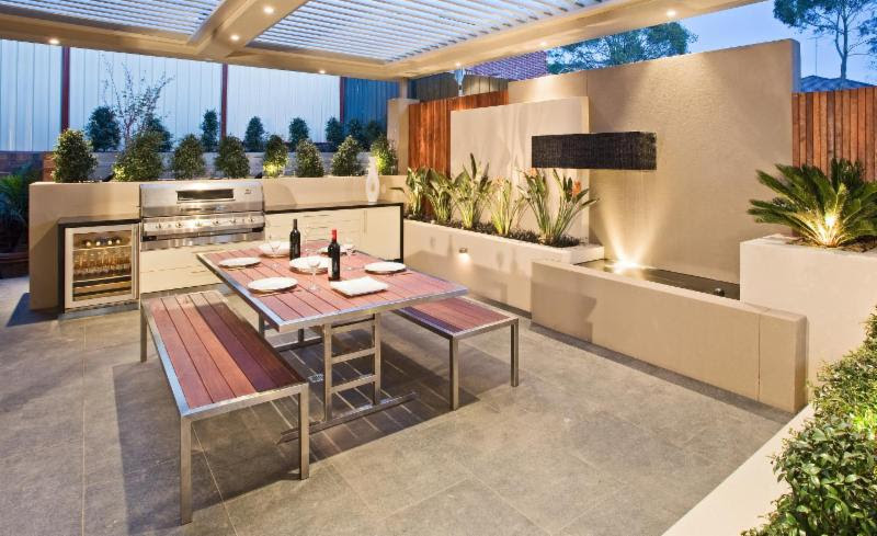 Outdoor Grill Dining Area